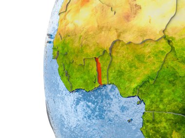 Togo Haritası modeli bir küre