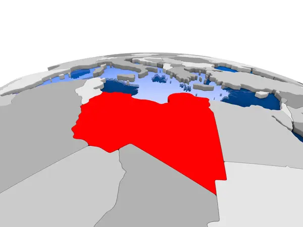 Egypt on political globe — Stock Photo, Image