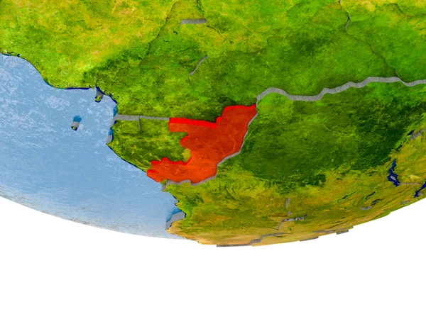 Kongó vörös föld modell — Stock Fotó