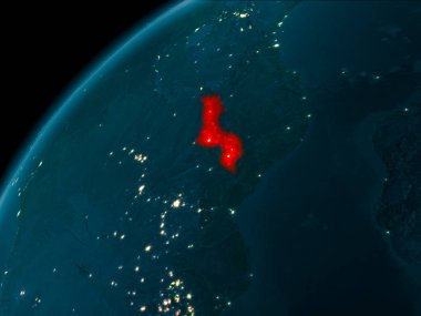 Dünya üzerinde gece Malavi