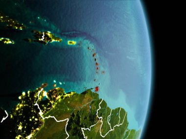 Caribbean dünya üzerindeki sabah