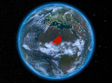 Dünya üzerinde gece Nijer