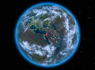 Dünya üzerinde gece Jordan