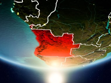 Planet Earth Güneş ile Angola