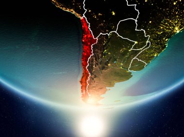 Şili ile Planet Earth Güneş