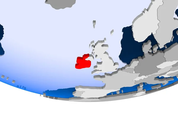 Irlanda no globo — Fotografia de Stock
