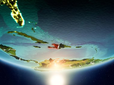 Planet Earth Güneş ile Haiti