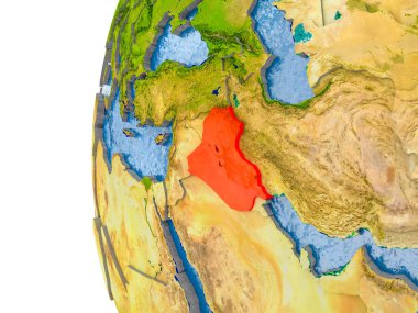 Irak Haritası modeli bir küre