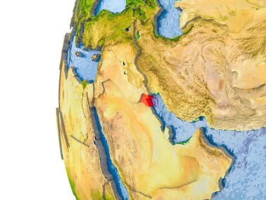 Kuveyt Haritası modeli bir küre