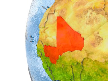 Mali Haritası modeli bir küre