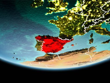 İspanya akşam kırmızı