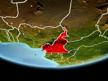 Kamerun kırmızı akşam