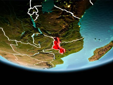 Malavi kırmızı akşam