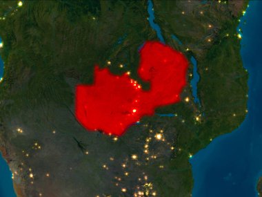 Kırmızı gece Zambiya