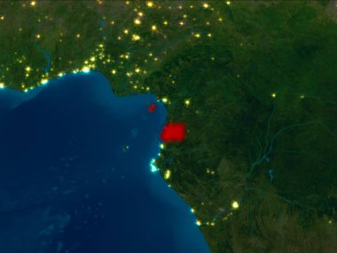 Ekvator Ginesi kırmızı gece