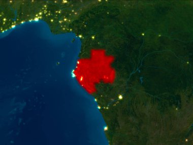 Kırmızı gece Gabon