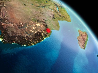 Svaziland dünya üzerindeki sabah