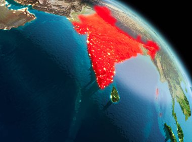 Hindistan dünya üzerindeki sabah