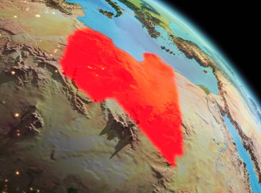 Libya dünya üzerindeki sabah