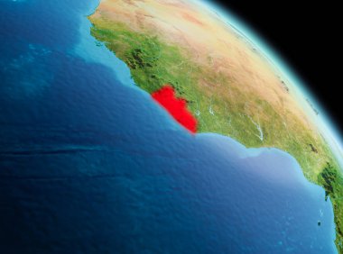 Liberya dünya üzerindeki sabah