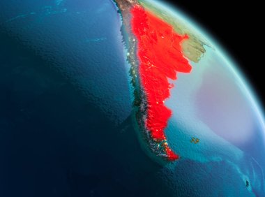 Arjantin dünya üzerindeki sabah