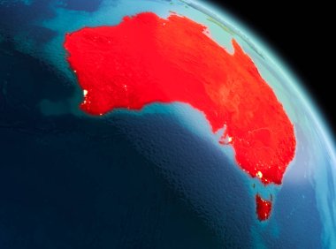 Avustralya dünya üzerindeki sabah