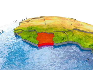 Fildişi Sahili modeli bir dünya