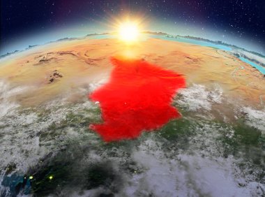 Chad Sunrise uzaydan