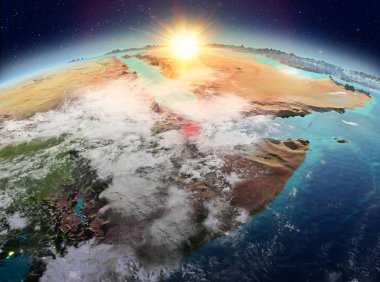 Cibuti Sunrise uzaydan