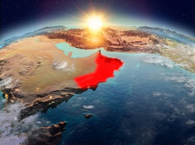 Sunrise uzaydan Umman