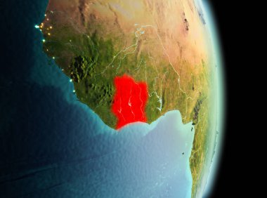 Fildişi Sahili yörüngeden sabah