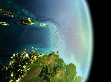 Sabah yörüngeden Karayipler'de