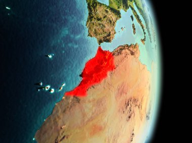 Yörüngeden sabah Fas'ta