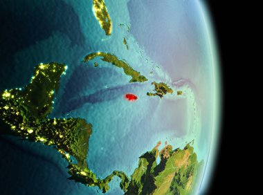 Sabah yörüngeden Jamaika'da