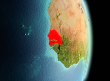 Sabah yörüngeden Senegal