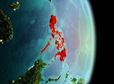 Sabah yörüngeden Filipinler