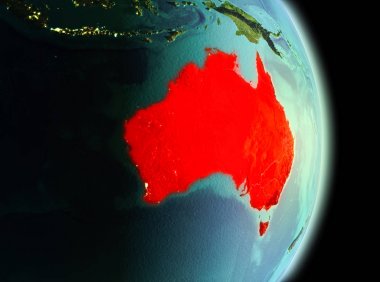 Sabah yörüngeden Avustralya'da