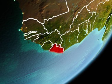 Liberya yörünge görünümü