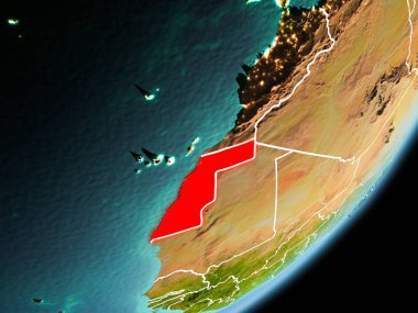 Batı Sahra yörünge görünümü