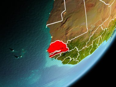 Senegal yörünge görünümü