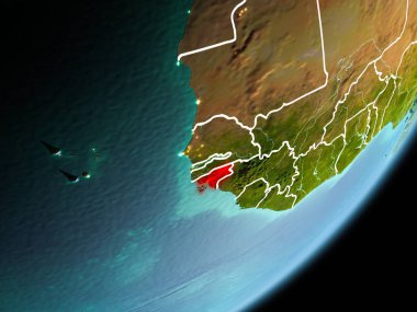 Gine-Bissau yörünge görünümü