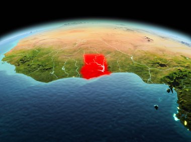 Gana uzayda Dünya gezegeninde