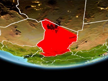 Chad kırmızı akşam