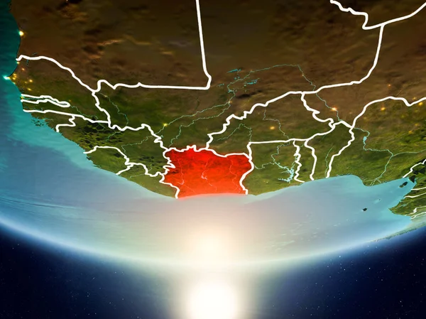 Fildişi Sahili ile Planet Earth Güneş