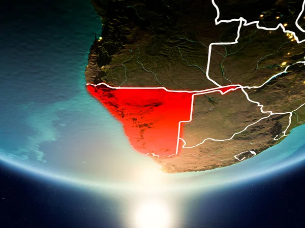 Planet Earth Güneş ile Namibya