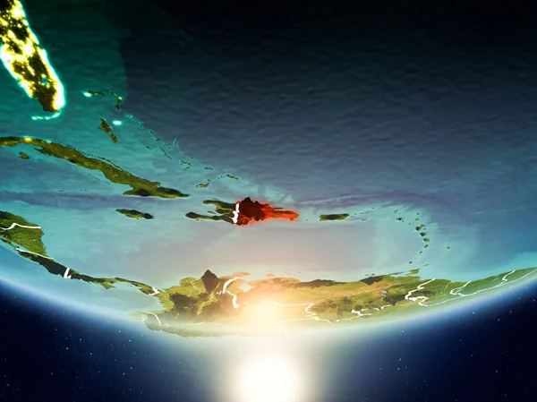 Planet Earth Güneş ile Dominik Cumhuriyeti