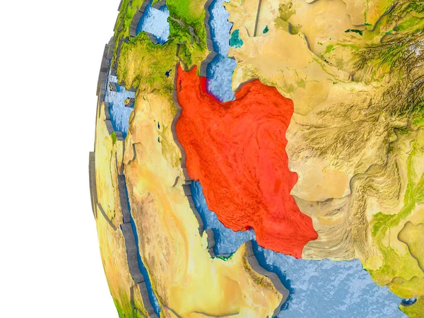 Iran Haritası modeli bir küre