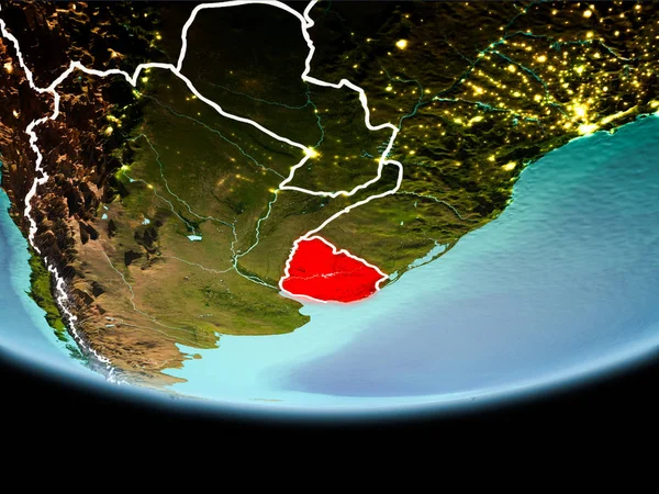 Uruguay kırmızı akşam