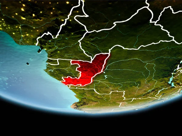 Kongo kırmızı akşam