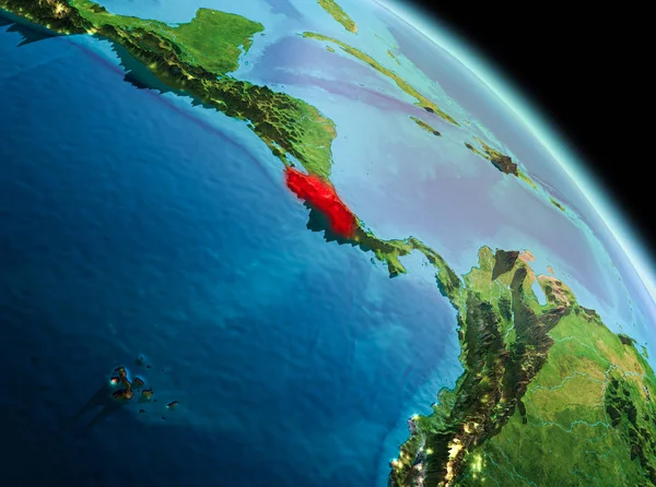 Kosta Rika dünya üzerindeki sabah